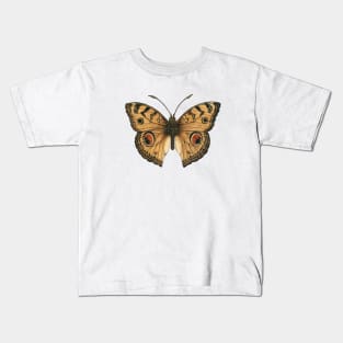 Peacock pansy butterfly Kids T-Shirt